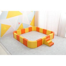 대형 키즈 펜션 실내 플레이 매트 볼 풀장 공 비치볼, 2 x 3 x 0.5m 둥근 모서리, 1개