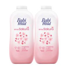 태국 베이비마일드 베이비 파우더 Babi mild 350g, White Sakunra, 2개