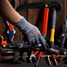 3M 차량정비 보수 작업용 코팅장갑 회색 보호장갑 작업장갑 목공예 손보호, 사이즈