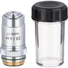 AmScope A20X 20배 색수차 현미경 대물렌즈 해외 직배송, 20X Objective