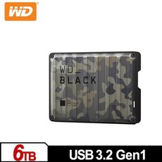 WD_BLACK P10 6TB 2.5吋 電競行動硬碟, 詳見商品說明, 1GB
