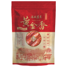 黃金香 古早味黑胡椒豬肉紙 台灣傳統風味 手工製作 香脆可口, 210g, 1個