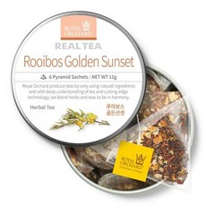 로얄오차드 루이보스 골든선셋 실버틴 삼각티백, 1개, 6개입, 2g