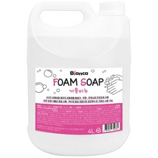 비앙카 거품비누 핸드워시 손세정제 대용량 리필, 4L, 1개