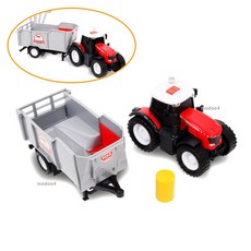 농장놀이 트랙터 팜 트레일러 세트 라이트 사운드 기능