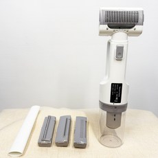 無線便攜式寵物電動梳毛器，三段吸力，理毛除毛吸毛，犬貓適用，除廢毛打結梳, 1個, 白色, 白色