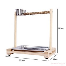 앵무새 놀이터 나뭇가지 횃대 이동식 대형 나무가지 모란, 1개, 17번