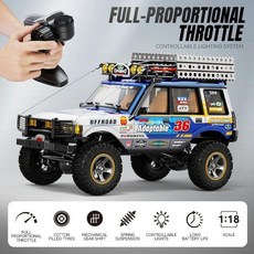 RC지프카 원격 조종 자동차 4WD 레이싱 페인팅 오프로드RC카 어덜트, 1. 블루, 1개