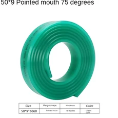 50mm * 9mm 플랫 실크 스크린 스퀴지 고무 55A 80A DIY 인쇄 잉크 스크래치 보드 도구 블레이드, 01 1Meter, 03 75A Pointed