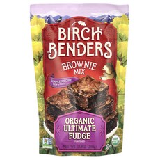 버치 벤더스 브라우니 믹스 유기농 얼티밋 퍼지 380 g Birch Benders Brownie Mix Organic Ultimate Fudge 13.4 oz (380, 1개, 380g