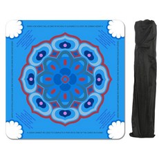 방수 표면 마작 매트 - 미끄럼 방지 소음 감소 게이밍 매트 81.3 x 81.4cm(32.4 x 32.4인치) 마작/포커/보드 게임/카드 게임/도미노용 (블루시 바이올렛)