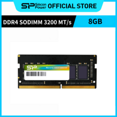 실리콘파워 Silicon Power DDR4 3200 PC4 25600 SODIMM 노트북용 램 패키지 메모리 RAM, 8GB, 1개