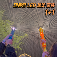 루비엔 LED 분수 물총 대용량 불꽃, 블루쿨+핑크팝, 1개