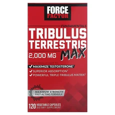 단백질 비타민 철분 마그내슘 칼슘 Force Factor 펀더멘탈 Tribulus Terrestris 맥스 베지 캡슐 120정 고루고루섭취해주세요, ForceFactor펀더멘탈TribulusTerrest, 1개
