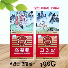 6년근 캔홍삼 300g 중편 21뿌리~30뿌리 6년근캔홍삼 건홍삼 6년홍삼 검사품 당일발송, 1개