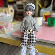 30cm BJD 改妝娃娃 6分關節娃娃 3D真眼 女孩 換裝洋娃娃, 1個, 沐陽（男