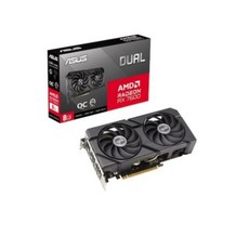 ASUS DUAL 라데온 RX 7600 O8G EVO OC D6 8GB -M, 딥블랙