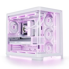 앱코 UD50C 루시드 앰비언트 풀커브드 ARGB BTF PC 케이스, 1개, 선택하세요