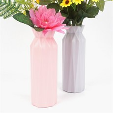 도도 화병 일자형 깨지지않는꽃병, 화이트