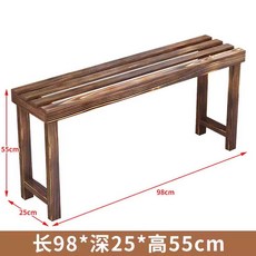 의자 원목 공원의자 철제 야외벤치 야외용 안락 테라스 공원 나무, 98x25x55cm