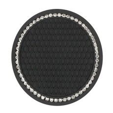 베스토 자동차 자동 컵 홀더 미끄럼 방지 삽입 받침 패드 인테리어 액세서리 은 대부분의 컵에 완벽하게 맞습니다, Bla with drill 1, 1개