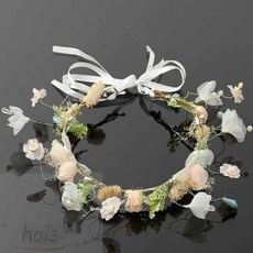 호이 플라워 화관 조화화관