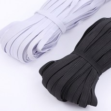 고탄력 납작 바지 밴드 고무밴드 탄성 고무줄 셀프 수선, 2개, 블랙
