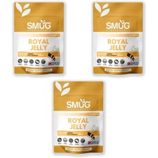 SMUG Supplements 스머그 서플리먼트 로열젤리 고함량 남녀공용, 3개, 90정