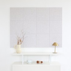 케이트가든 층간 벽간 소음 방지 현관문 방음 흡음재, 12개, 오트밀