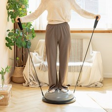 홈트 밸런스 돔볼 코어 실내운동 발란스 하프짐볼, 그레이