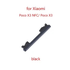 호환 WAMY 전원 볼륨 조절 단추 업 다운 사이드 단추 키 샤오미 호환 Poco X3 NFC Poco X3, 01 black