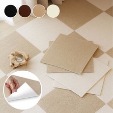 하루꿈 타일카페트 강아지 고양이 미끄럼방지 매트 논슬립 조각매트 여름 시원한 데코타일, 카키, 6개