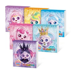 프린세스 캐치 티니핑 시즌6 미니스티커북 6권 세트(하츄핑+사뿐핑+뽀니핑+아름핑+다이아나핑+이클립스핑)