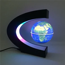 호환 글로브 공중에 뜨는 램프 볼 램프 자기 부상 Led 밤 빛 부동 밤 빛 크리스마스, Blue Globe Light, US Plug
