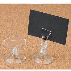건shop디자인 흡착식 짧은 쇼클립 2P 이름표, 꽂이형