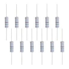 브레드보드 DIY 전자 오디오-비디오 프로젝트를 위한 MECCANIXITY 12PCS 750옴 5와트 저항 금속 산화막 난연성, 750 ohm