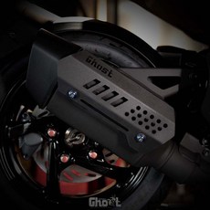 Ghost Factory DRG鋁合金防燙蓋 曼巴防燙蓋 DRG 曼巴 排氣管防燙蓋, 1個, DRG 曼巴 鋁合金防燙蓋,藍鈦螺絲*2