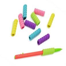 더샵이지 펜그립 세트 연필그립굳은살, 8p 블랙