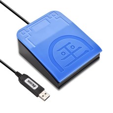 iKKEGOL 2023 업그레이드된 USB 풋 페달 스위치 PC 트리플 - 핸즈프리 제어 게임 전사 HID를 위한 맞춤형, 01 싱글 페달