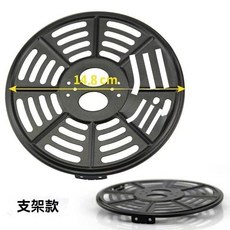 空氣炸鍋專用 隔油烤架 圓形17X18釐米支架款, 1個, 圓形14.8釐米支架款  送油刷