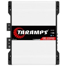 Taramp's Taramps HD 2000 4옴 1채널 2000와트 RMS 최대 출력 풀레인지 카 오디오 모노블록 LED 모니터 표시등 클래스 D 앰프 크로스오버 화이트 2k, Taramp's Taramps HD 2000 4옴 1채