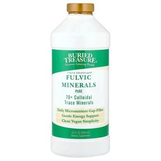 버리드트레져 70+ 식물 산출 미네랄 퓨어 콜로이달 미네랄즈 32 액량 온스 (946 ml), 1개, 946ml
