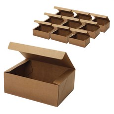 牛皮紙禮物盒 4號 21 x 15 x 8cm, 單一顏色, 10個