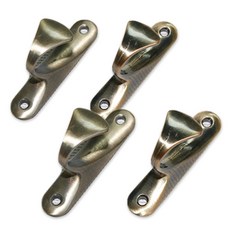 커튼끈고리 메탈 75 x 15 mm, 골드블랙, 4개
