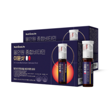 [무료배송/오늘출발] 뉴트리원 올인원 종합비타민 이뮨샷 액상+정제 고함량 비타민 12종 비타민 8종 미네랄 항산화 세트구성, 2박스, 14회분