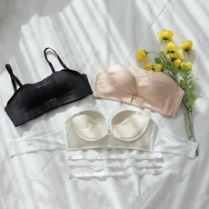 문릿 2in1 오프숄더 끈없는 브라 + 끈 3p