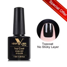 Ven sa 매트 탑코트 UV LED 네일 젤 폴리쉬 Canni 팩토리 프라이머 팁 베이스, NoWipe