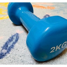 藍色健身啞鈴 2kg, 1個