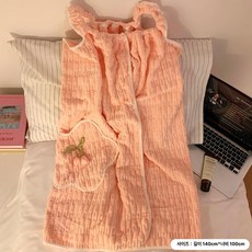 가운 홈웨어 원피스 목욕가운 빠른건조 빅사이즈 포근한, 핑크