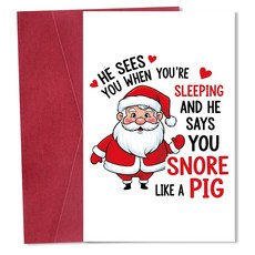 1개 봉투 산타 클로스 디자 크리스마스 인사말 카드 가족 친구 동료를위한 선물, 1pc